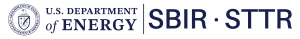 Seal of the U.S. Department of Energy beside the text 'SBIR • STTR'.